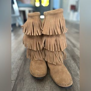 Minnetonka Fringe Boots